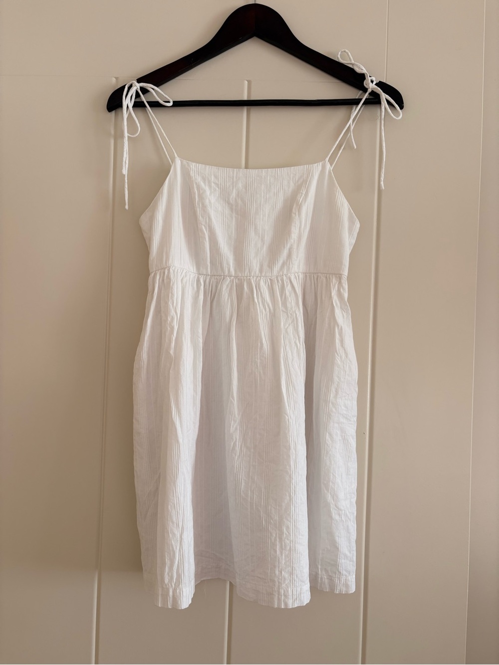 White Strappy Babydoll Dress
